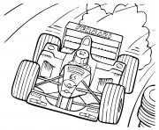 Coloriage Voiture Ferrari Sport F1