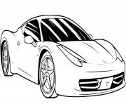 Coloriage ferrari sport SF90 Spider