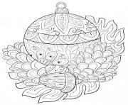 Coloriage decorations boule de noel mandala anti stress