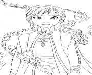 Coloriage anna Reine des Neiges 2 by cristina picteaza