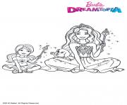 Coloriage Barbie Chelsea et Honey