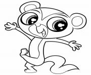 Coloriage Littlest Pet Shop Singe