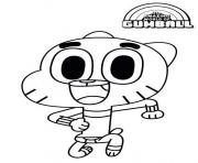 Coloriage Les aventures de Gumball