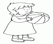 Coloriage mousseline la petite soeur de caillou