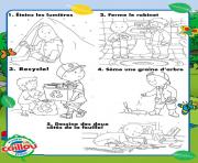 Coloriage cinq facons de celebrer le jour de la terre avec caillou enfants