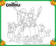 Coloriage caillou halloween avec mousseline sur une citrouille