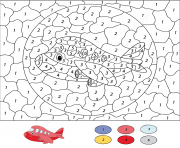 Coloriage avion transport aerien par numero