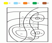 Coloriage magique ce1 camion par numero