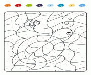 Coloriage magique ce1 tortue par numero