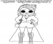 Coloriage miss independent lol omg