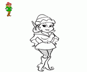 Coloriage lutine de noel