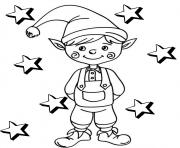 Coloriage lutin facile avec les toiles