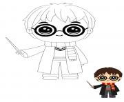 Coloriage Kawaii Harry Potter