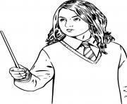 Coloriage hermione granger patronus en forme de loutre