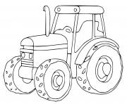 Coloriage tracteur