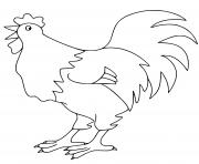 Coloriage coq