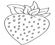 Coloriage une fraise