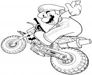 Coloriage super mario bros moto lego