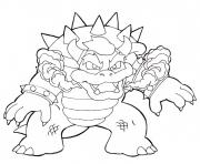 Coloriage bowser le feroce