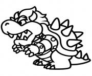 Coloriage bebe bowser quand il etait enfant