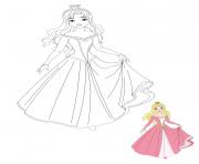 Coloriage Beautiful Princesse