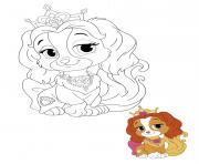 Coloriage Disney Princesse Palace Pets Teacup