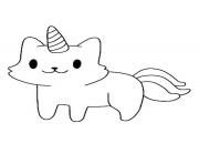 Coloriage Petit Licorne chat