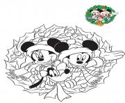 Coloriage mickey et minnie preparent les fetes de fin dannee