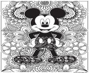 Coloriage disney adulte mcieky mouse