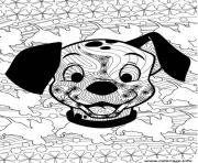 Coloriage dalmatien de disney adulte