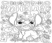 Coloriage stitch disney adulte