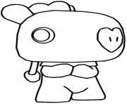 Coloriage funko pop bt21 mang