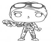 Coloriage funko pop fortnite brite bomber