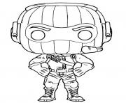 Coloriage funko pop fortnite raptor