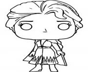 Coloriage funko pop frozen 2 elsa