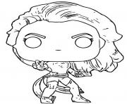 Coloriage funko pop marvel dark phoenix