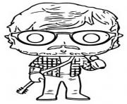 Coloriage funko pop rock ed sheeran