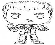 Coloriage funko pop rock billy idol