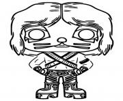 Coloriage funko pop rock catman