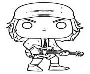 Coloriage funko pop rock ac dc angus young