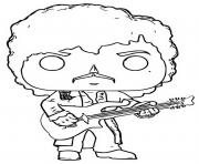 Coloriage funko pop rock prince purple rain