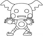 Coloriage funko pop pokemon mr mime