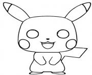 Coloriage funko pop pokemon pikachu