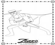 Coloriage la legende de zorro