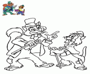 Coloriage gedeon et grand coquin pinocchio 1940