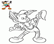 Coloriage pinocchio film animation sorti en 1940