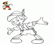 Coloriage pinocchio enfant