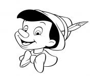 Coloriage pinocchio rit et parle comme un enfant