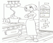 Coloriage cuisine ratatouille