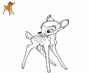 Coloriage le petit bambi de disney